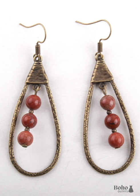Boho Earrings, RH Dangle Earrings, Droper Loop